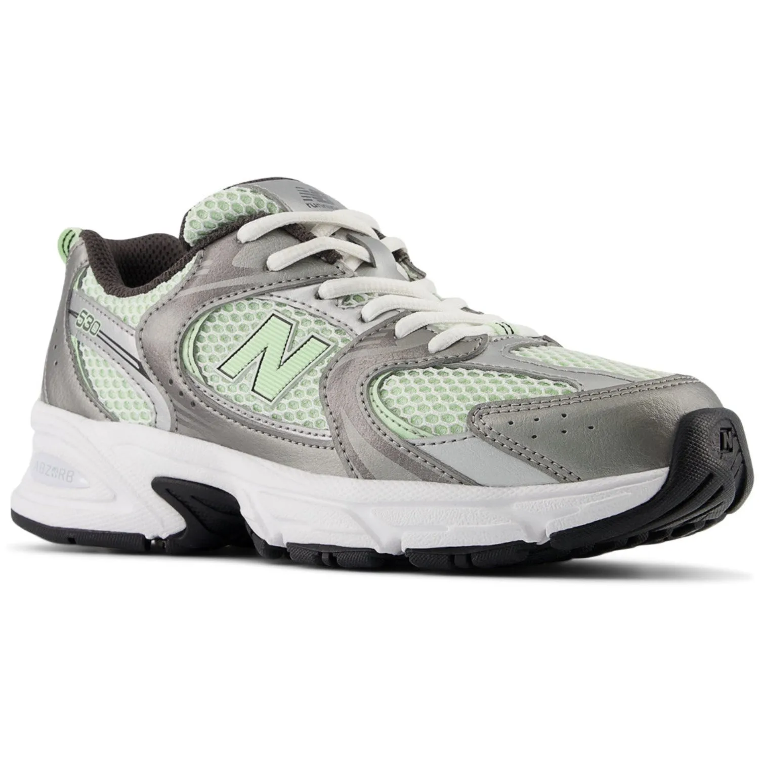 New Balance Dunkles Silber Metallic New Balance 530 Kinder Schnürsenkel Babykids_New-Balance