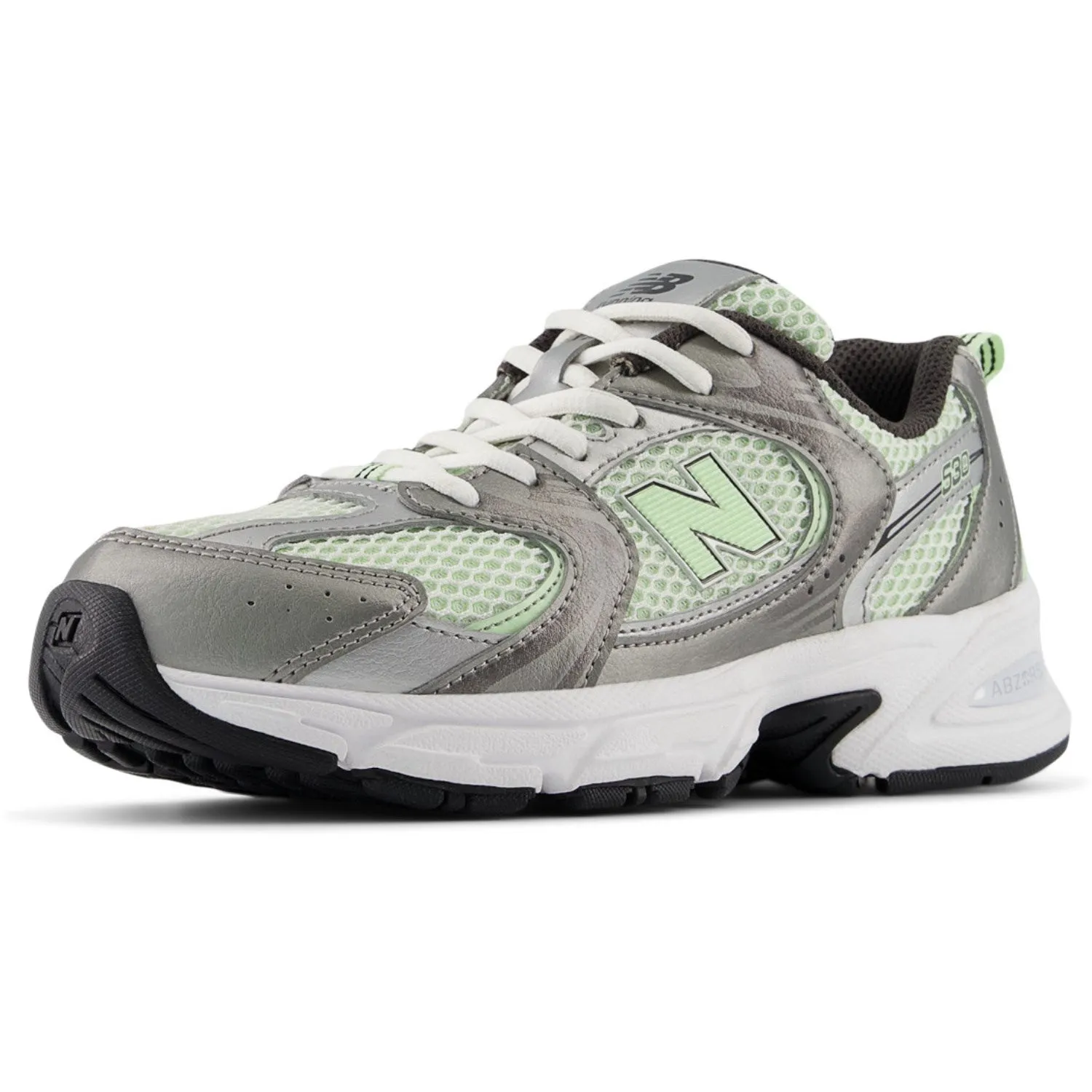 New Balance Dunkles Silber Metallic New Balance 530 Kinder Schnürsenkel Babykids_New-Balance