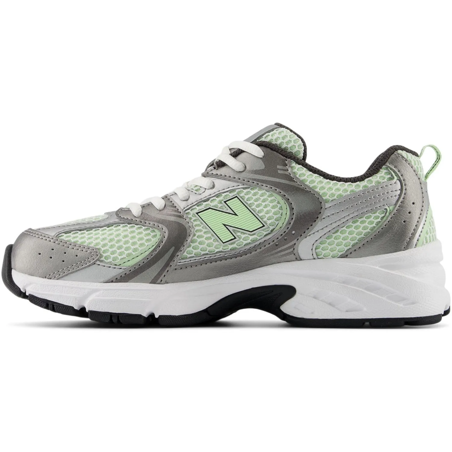 New Balance Dunkles Silber Metallic New Balance 530 Kinder Schnürsenkel Babykids_New-Balance