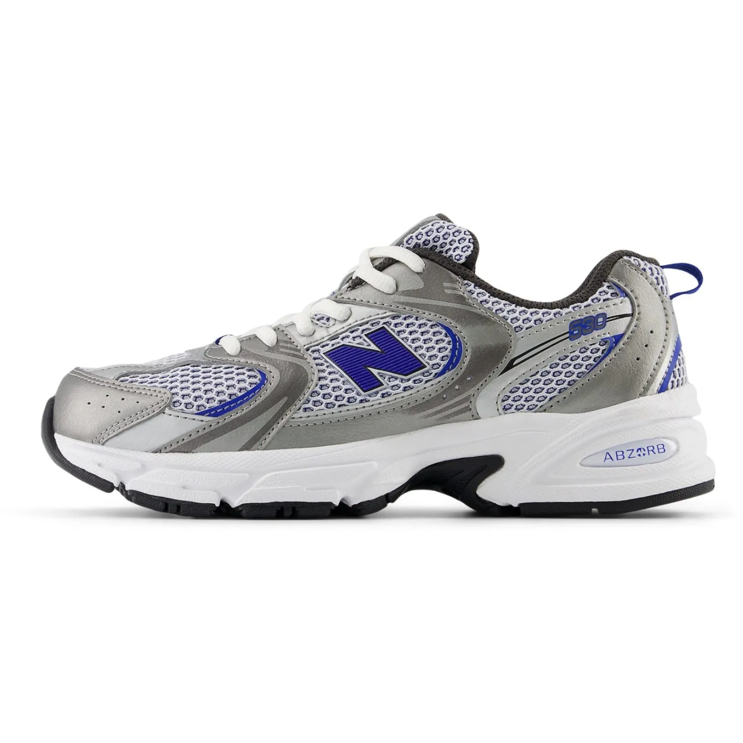 New Balance Dunkles Silber Metallic New Balance 530 Kinder Schnürsenkel Babykids_New-Balance