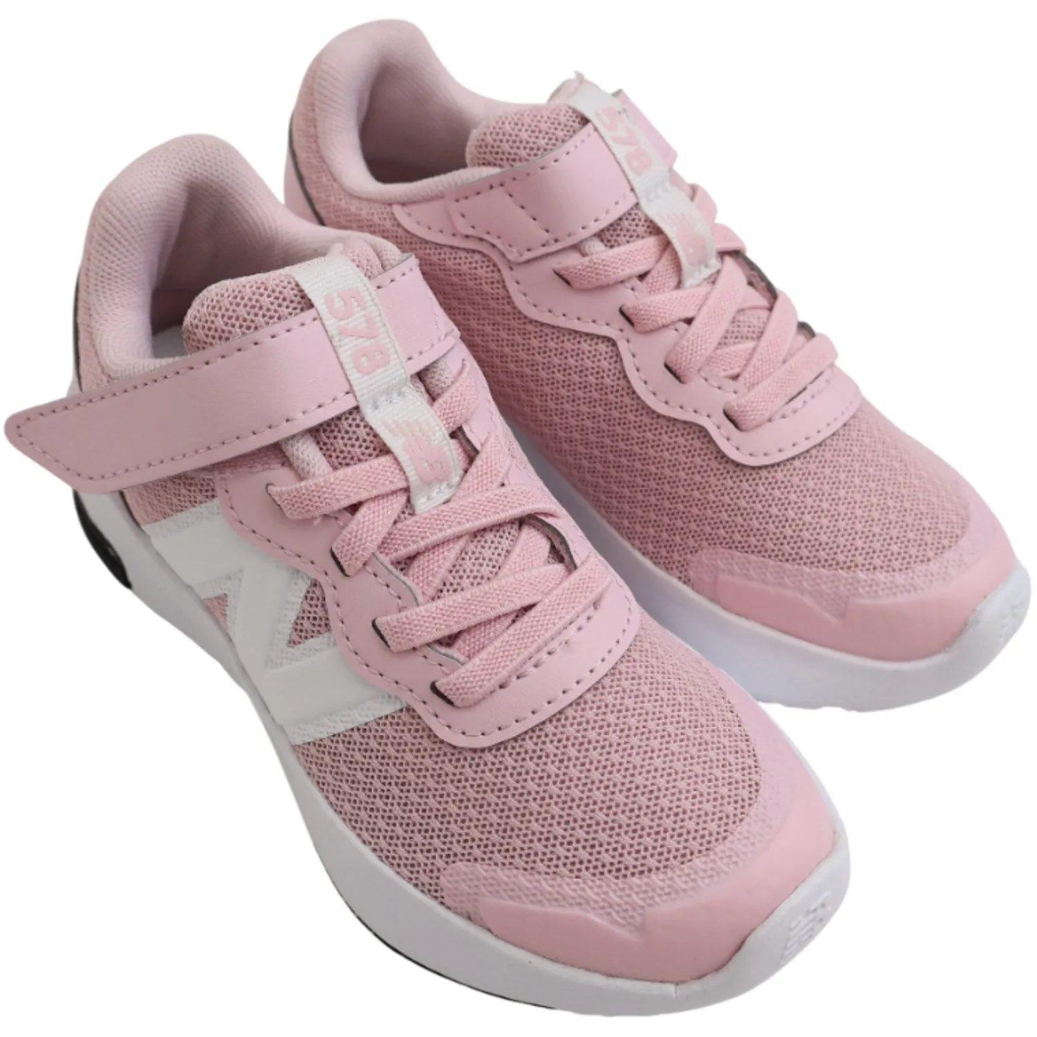 New Balance Rose Sugar New Balance FreshFoam 578 Kinder Bungee-Schnürsenkel mit Oberriemen Babykids_New-Balance
