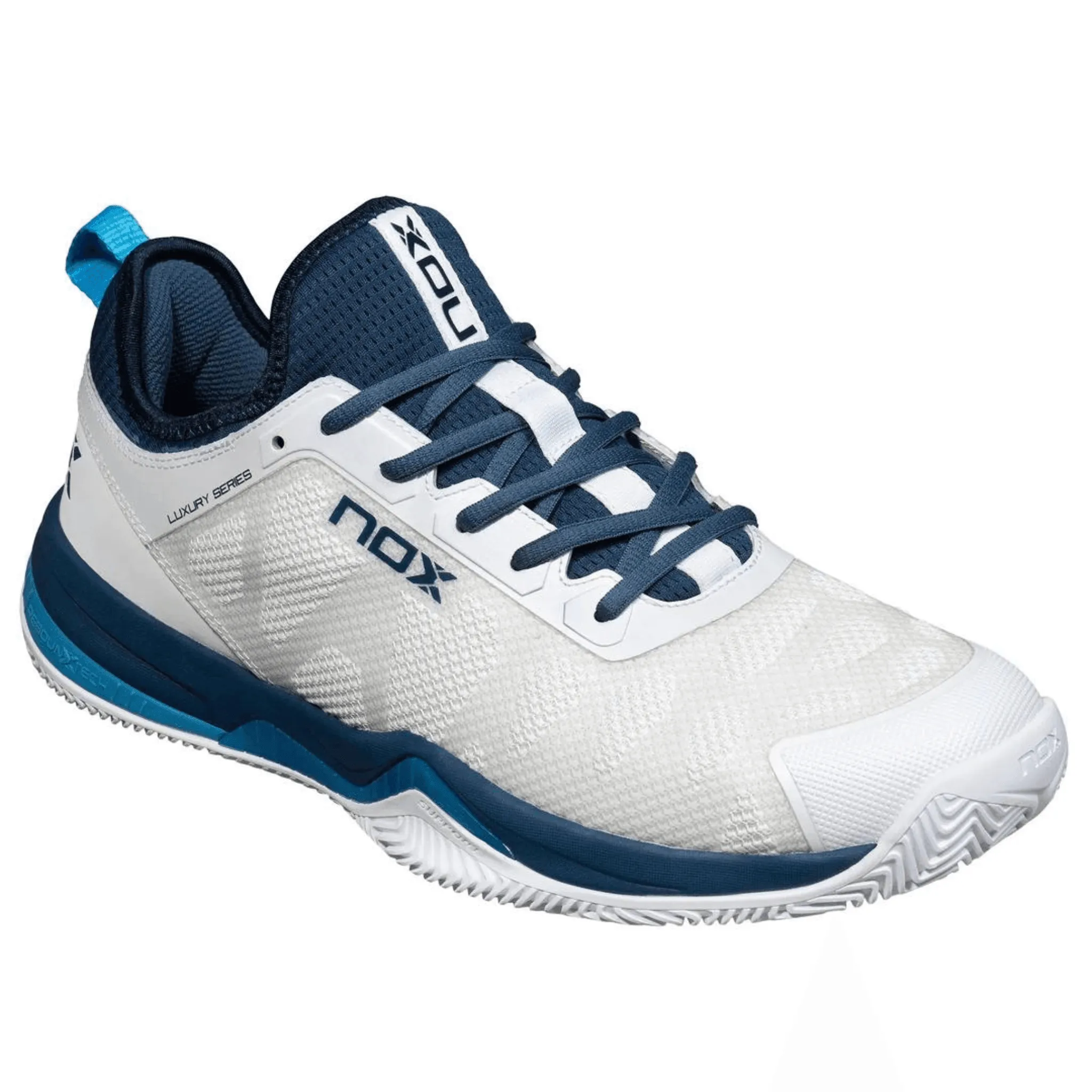 NOX NERBO WEIß/SCHWEDISCH BLAU PADEL-SCHUHE