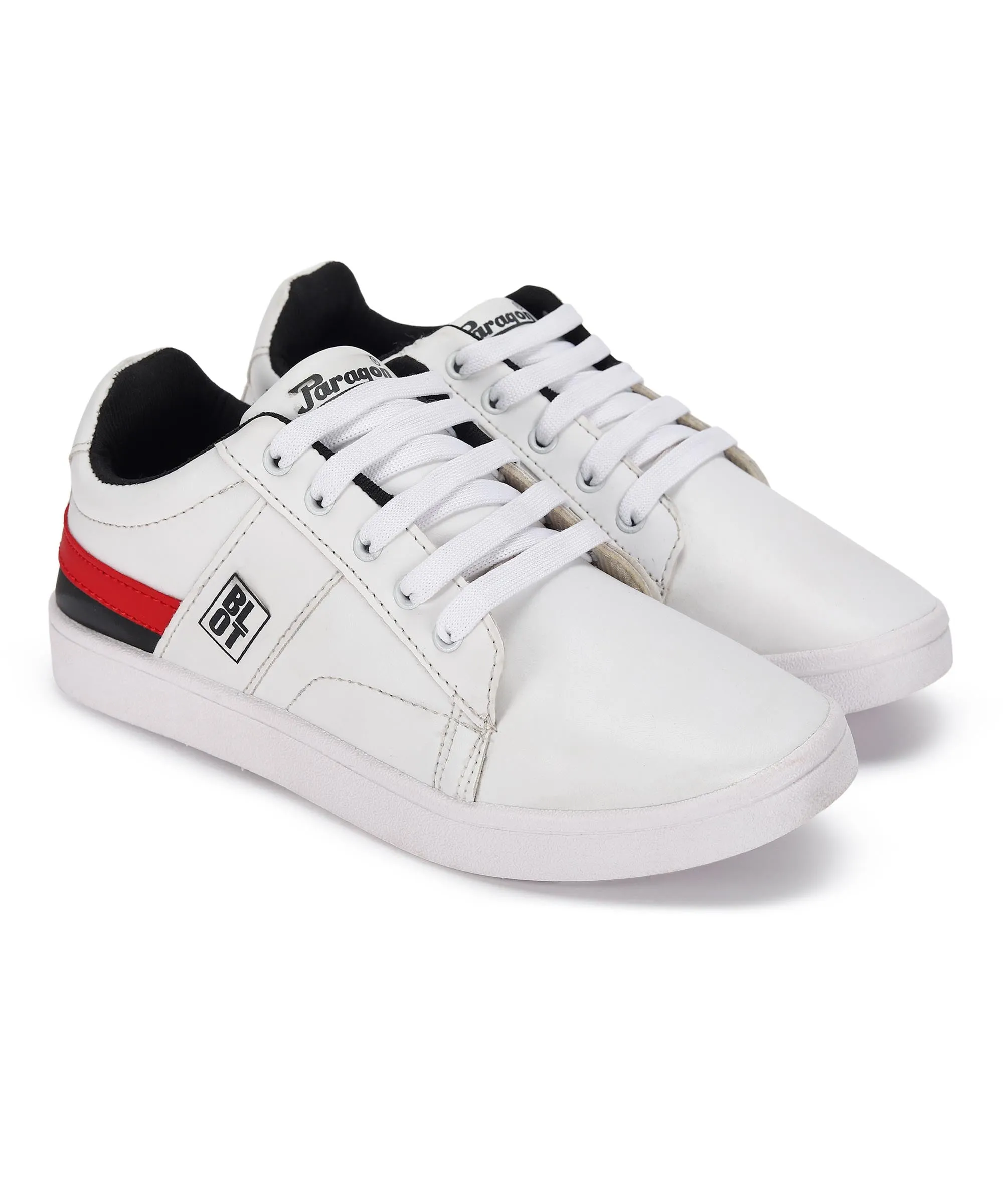 Paragon K1017G Herren Freizeitschuhe | Stilvolle Gehschuhe für den Outdoor-Einsatz im Alltag | Schickes & modisches Design | Bequeme gepolsterte Sohlen Weiß