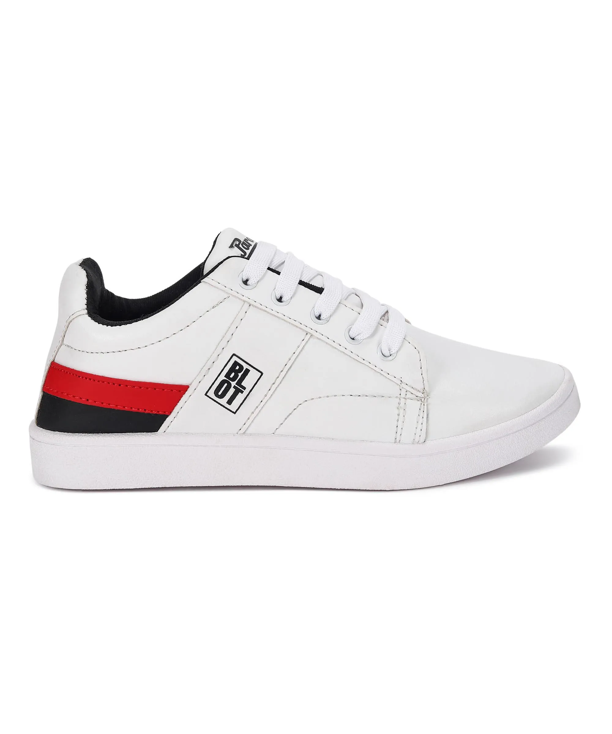 Paragon K1017G Herren Freizeitschuhe | Stilvolle Gehschuhe für den Outdoor-Einsatz im Alltag | Schickes & modisches Design | Bequeme gepolsterte Sohlen Weiß