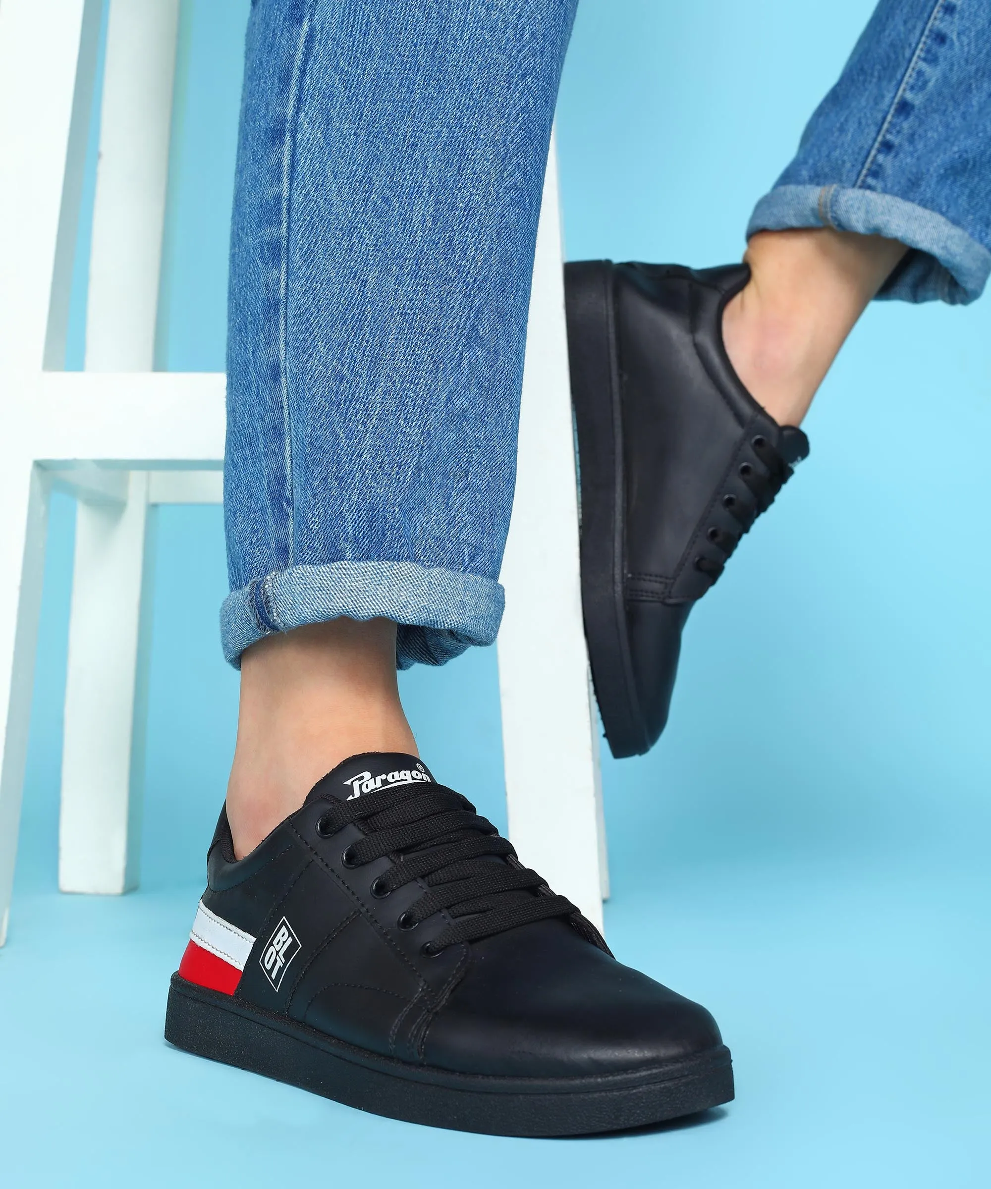 Paragon K1017G Herren Freizeitschuhe | Stilvolle Gehschuhe für den Outdoor-Einsatz im Alltag | Schickes & modisches Design | Bequeme gepolsterte Sohlen Weiß