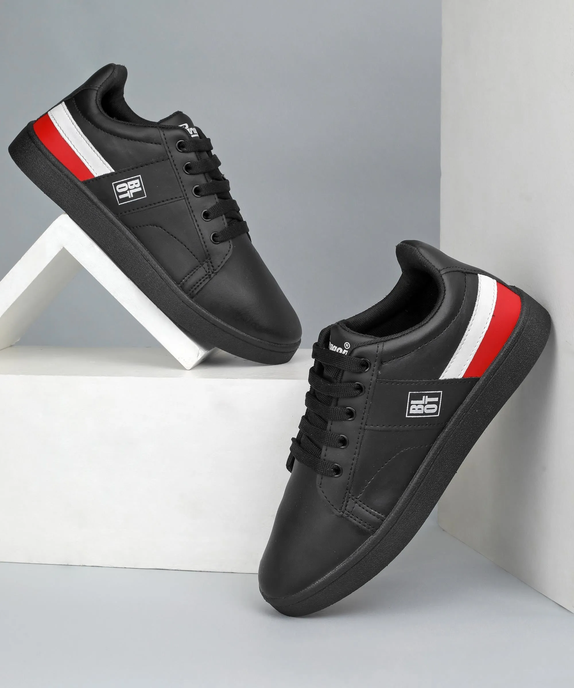 Paragon K1017G Herren Freizeitschuhe | Stilvolle Gehschuhe für den Outdoor-Einsatz im Alltag | Schickes & modisches Design | Bequeme gepolsterte Sohlen Weiß