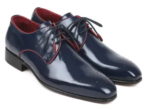 Paul Parkman Schuhe Paul Parkman Medaillon-Zehen Derby-Schuhe in Marineblau
