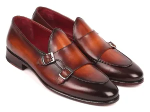 Paul Parkman Schuhe Paul Parkman Herren-Doppelmonkstrap-Schuhe in Braun