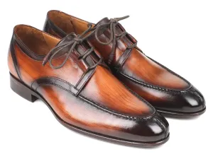 Paul Parkman Schuhe Paul Parkman Herren Ghillie Schnürung Anzugsschuhe in Braun Hochglanz