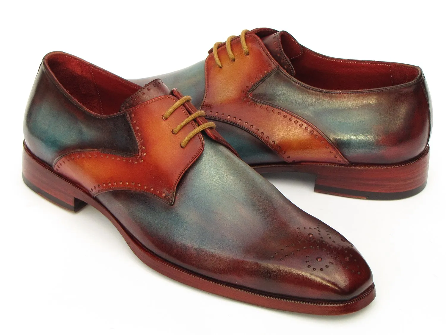 Paul Parkman Schuhe Paul Parkman Herren Medaillon Zehen Derby Schuhe in verschiedenen Farben