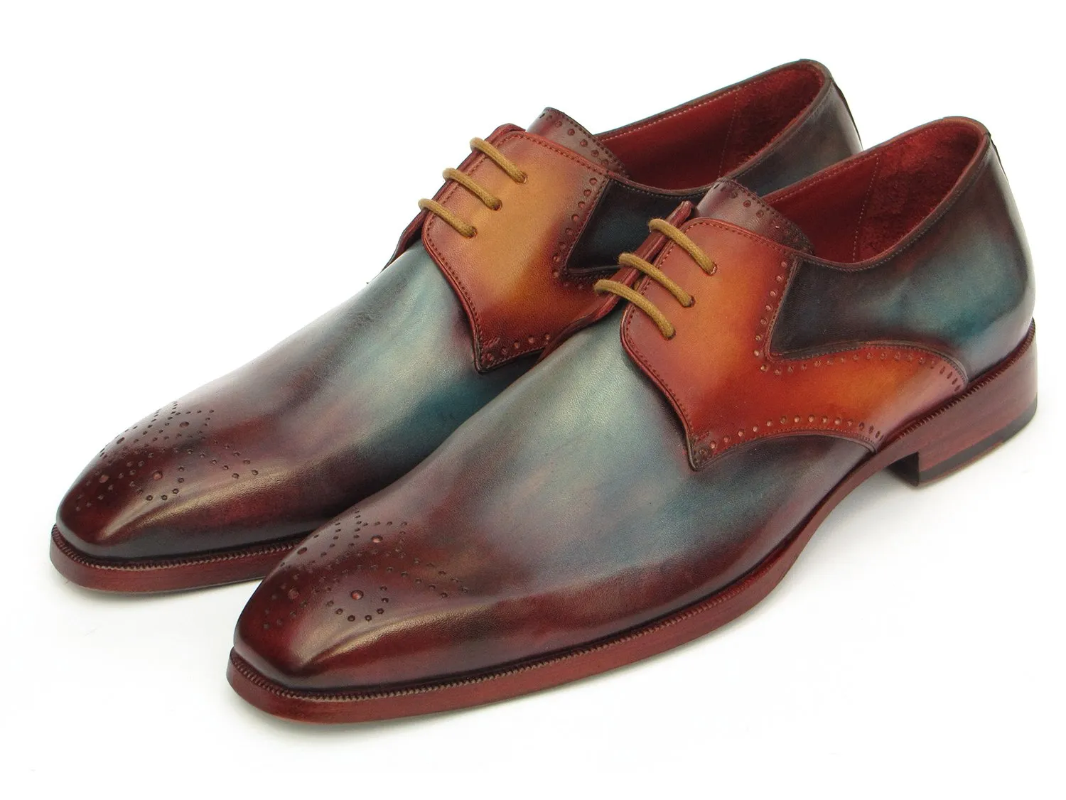 Paul Parkman Schuhe Paul Parkman Herren Medaillon Zehen Derby Schuhe in verschiedenen Farben