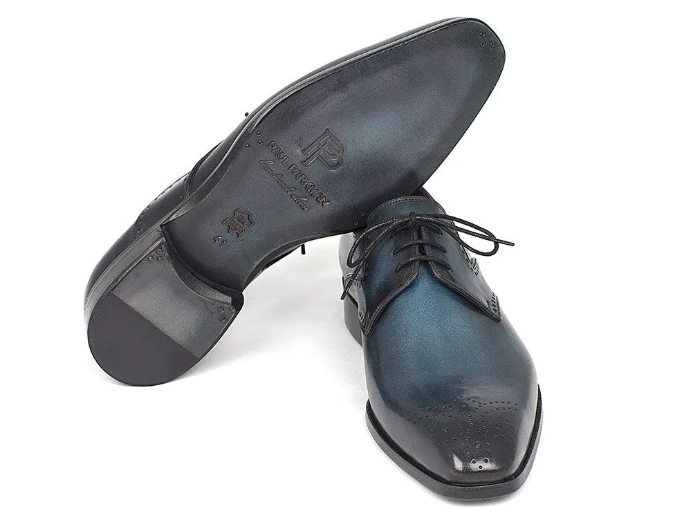 Paul Parkman Schuhe Paul Parkman Herren Medaillon Spitze Derby Schuhe in Marine & Blau