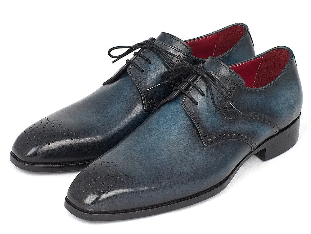 Paul Parkman Schuhe Paul Parkman Herren Medaillon Spitze Derby Schuhe in Marine & Blau