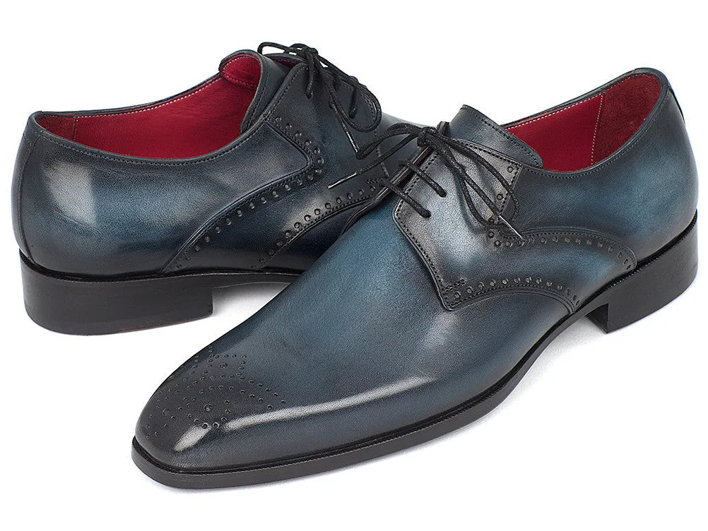 Paul Parkman Schuhe Paul Parkman Herren Medaillon Spitze Derby Schuhe in Marine & Blau