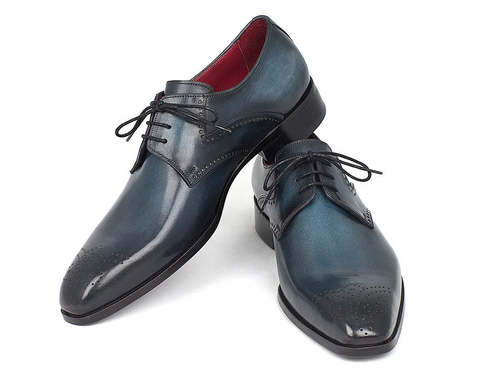 Paul Parkman Schuhe Paul Parkman Herren Medaillon Spitze Derby Schuhe in Marine & Blau