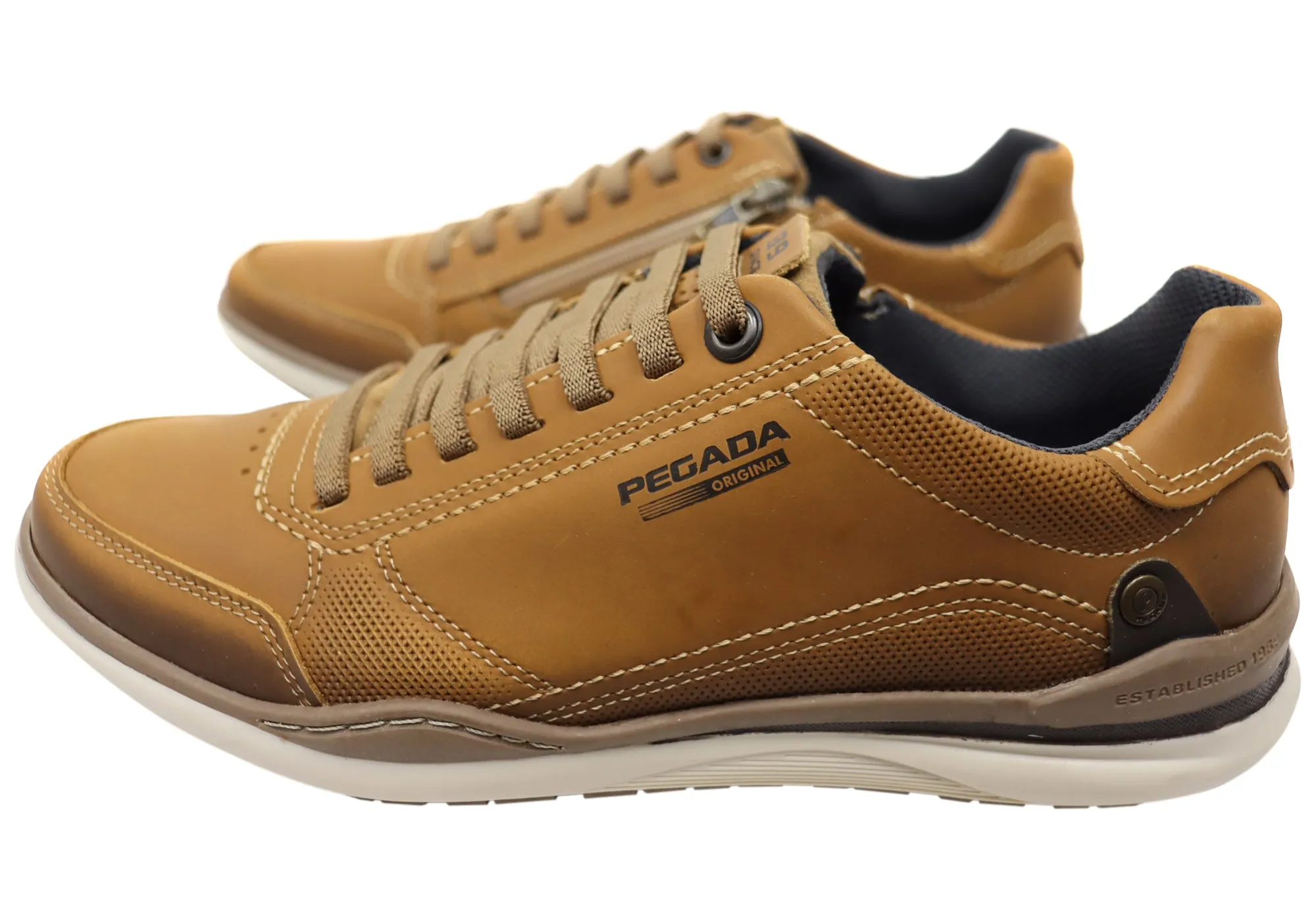 Pegada Advence Herren Leder Slip-On Freizeitschuhe Hergestellt In Brasilien Pegada Schuhe