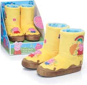 Peppa Pig Spielzeug WOW! STUFF Peppa Pig Spielzeug Matschpfützen-Stiefel mit Geräuschen | Interaktives Tragbares
