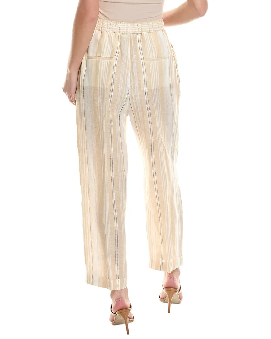Peserico Linen Hose mit Elastikbund