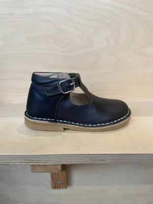 Petasil: Schnürstiefel mit Schnalle - Grünes Leder