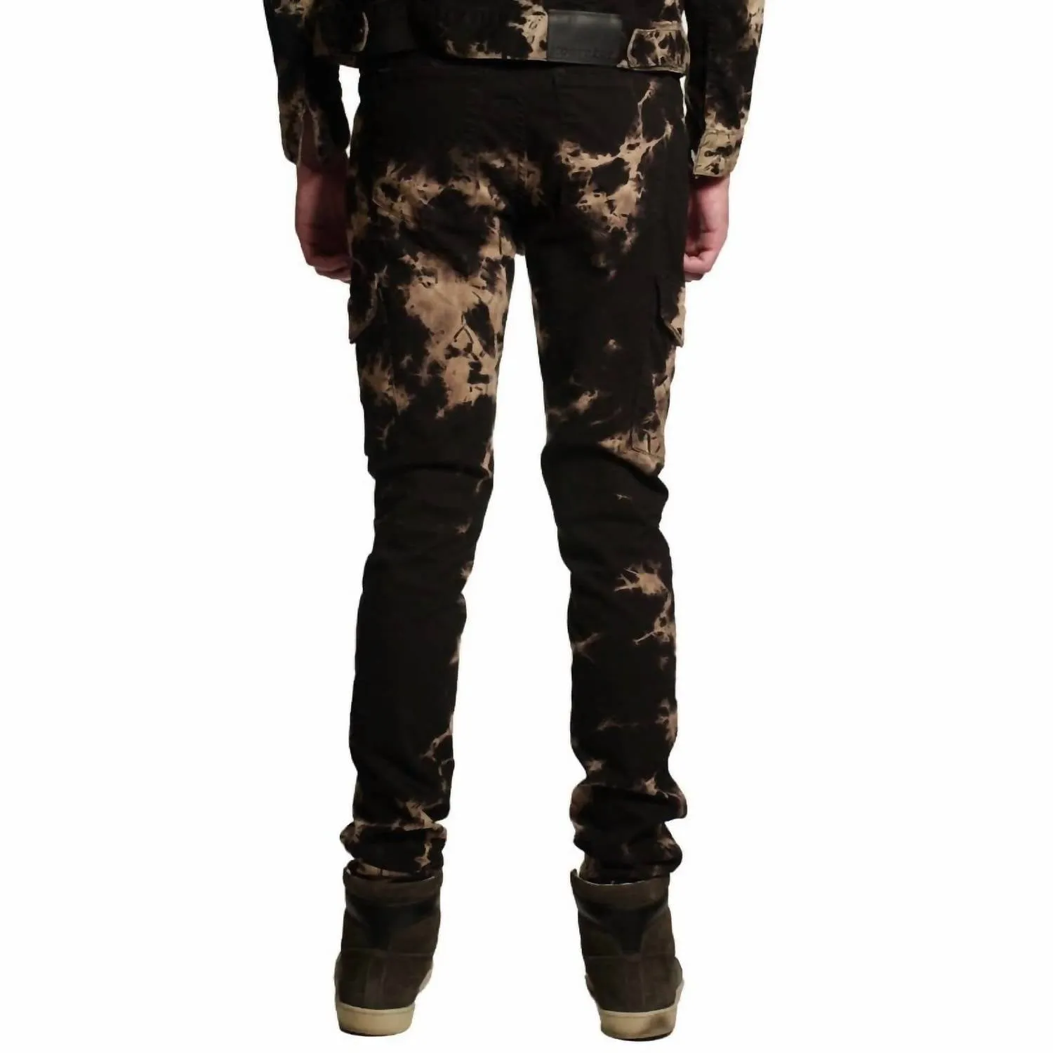 Preston Tie Dye Cargo Hose In Sandstorm
