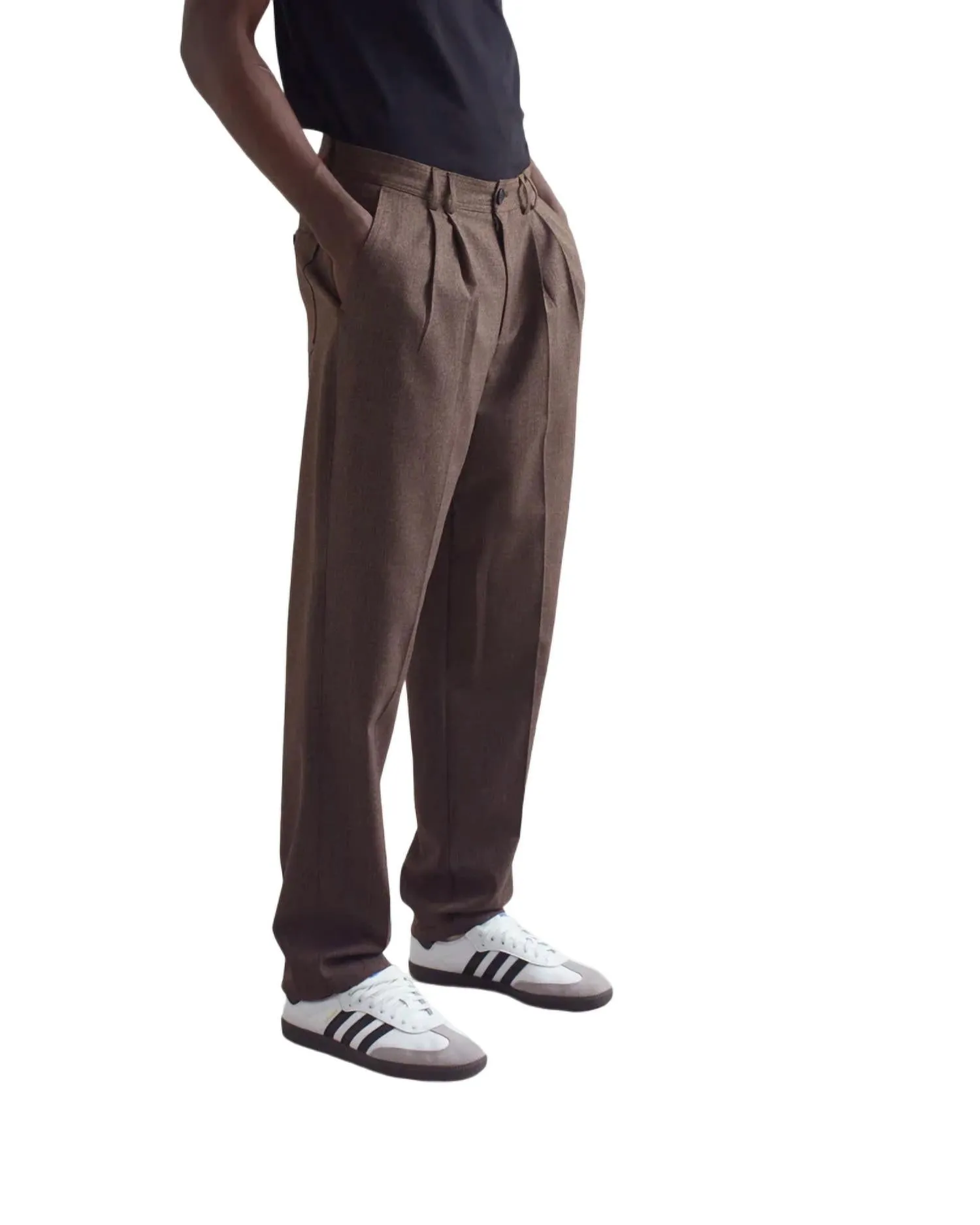 Raleigh Faltenhose In Braun