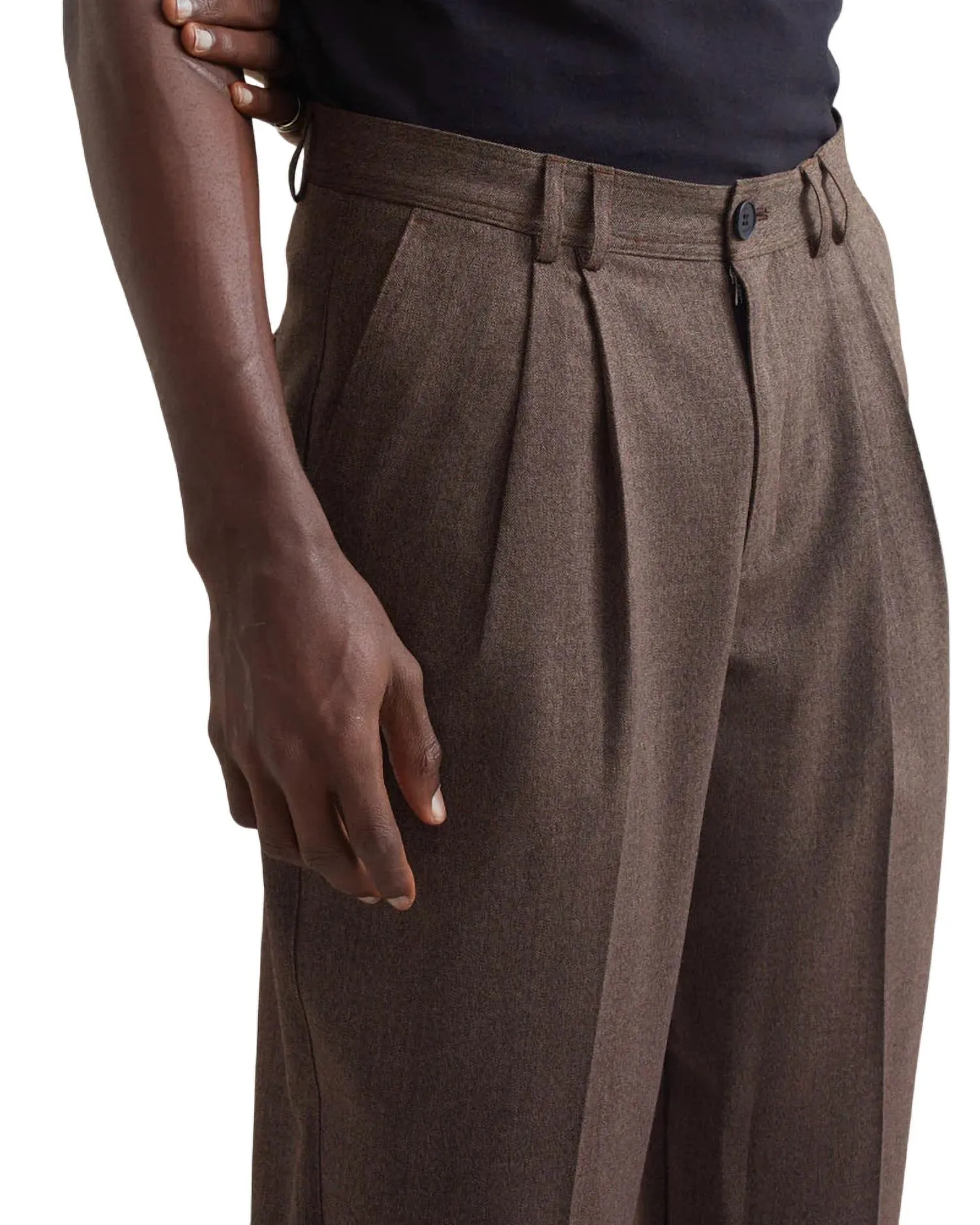 Raleigh Faltenhose In Braun