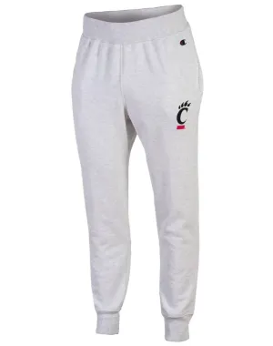Reverse Weave Joggerhose Cincinnati Bearcats in Silbergrau Melange