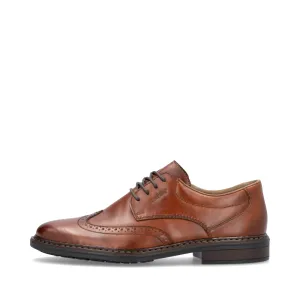 Rieker Herren Dustin 20 Wingtip Schnürschuh in Erdnussbraun