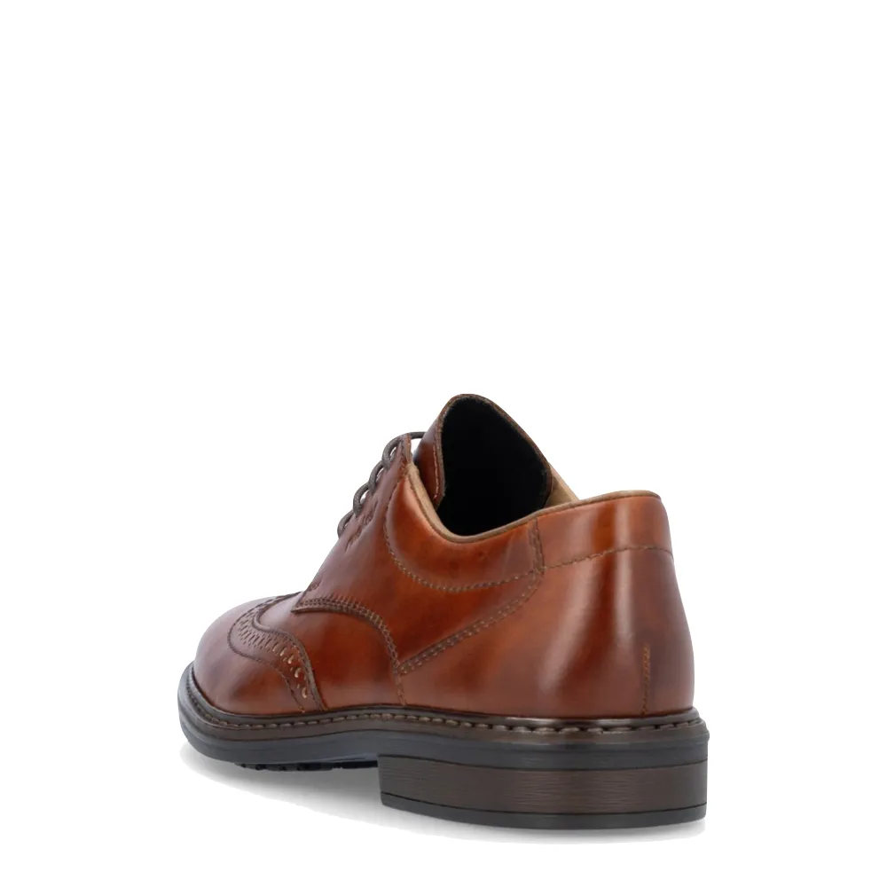 Rieker Herren Dustin 20 Wingtip Schnürschuh in Erdnussbraun