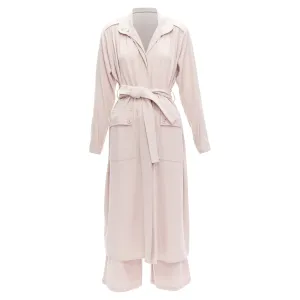 Rodebjer Odessa Gürtel-Langform-Manteljacke mit weiter Hose Set