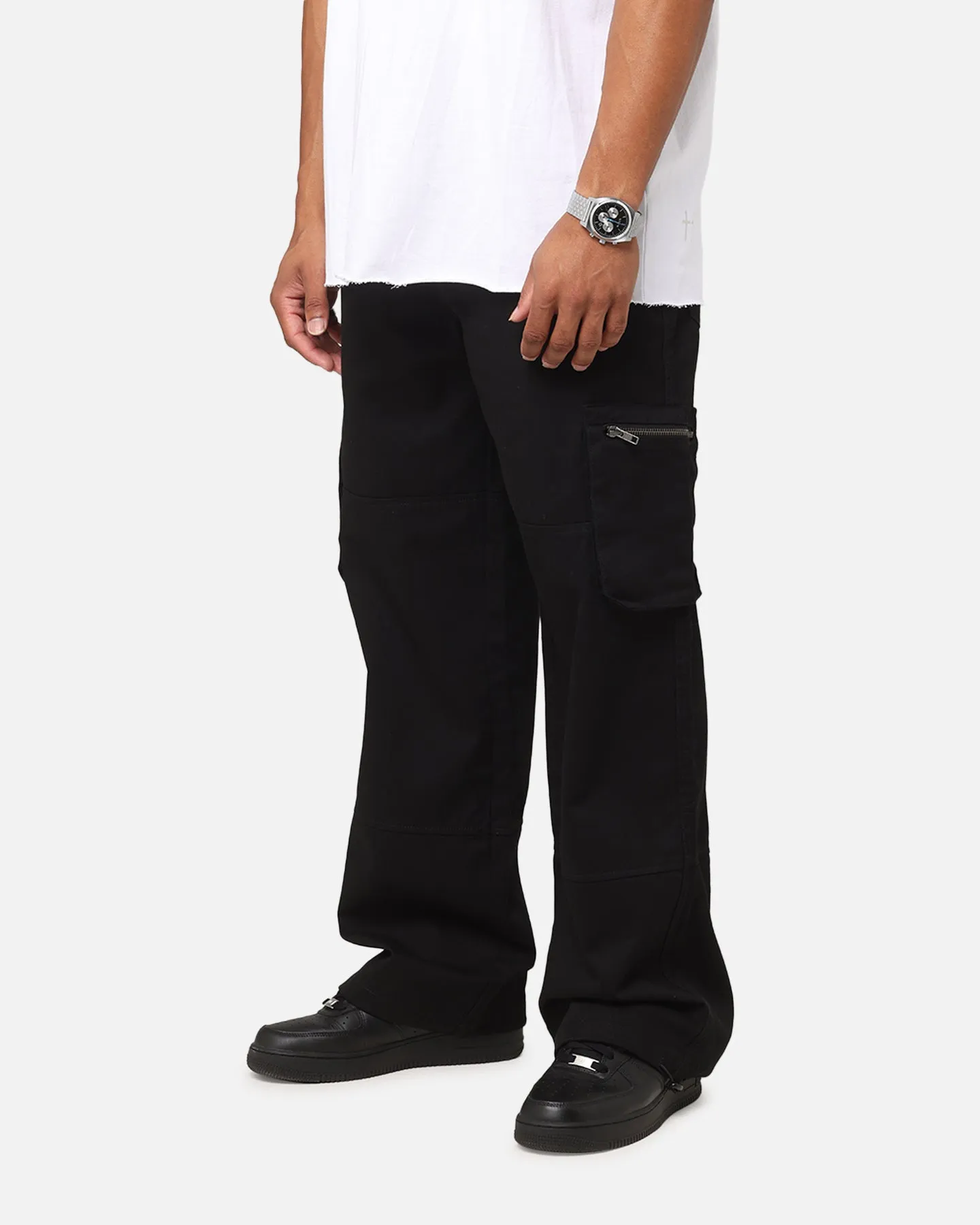 Saint Morta Inutero Baggy Cargo Hose Schwarz