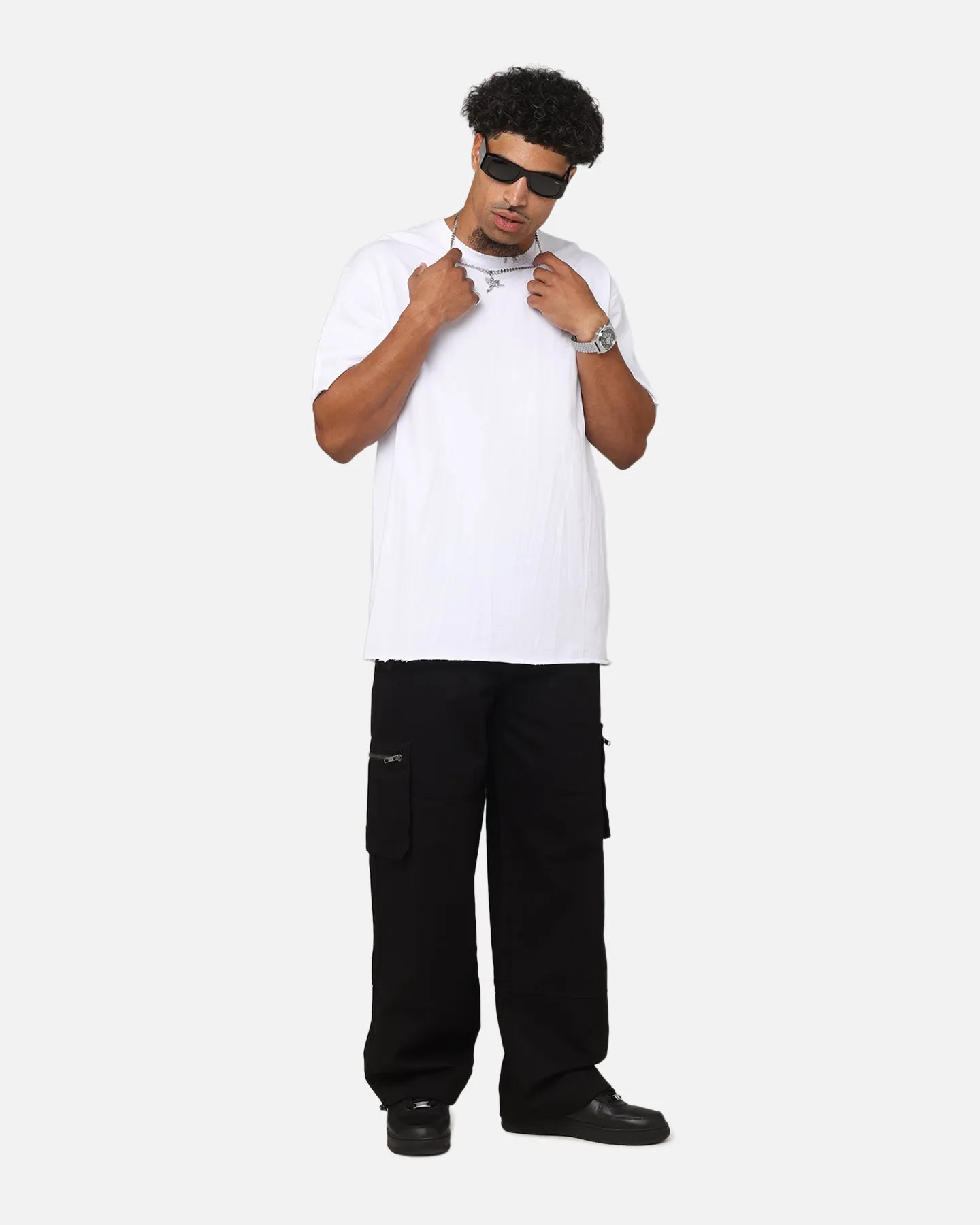 Saint Morta Inutero Baggy Cargo Hose Schwarz
