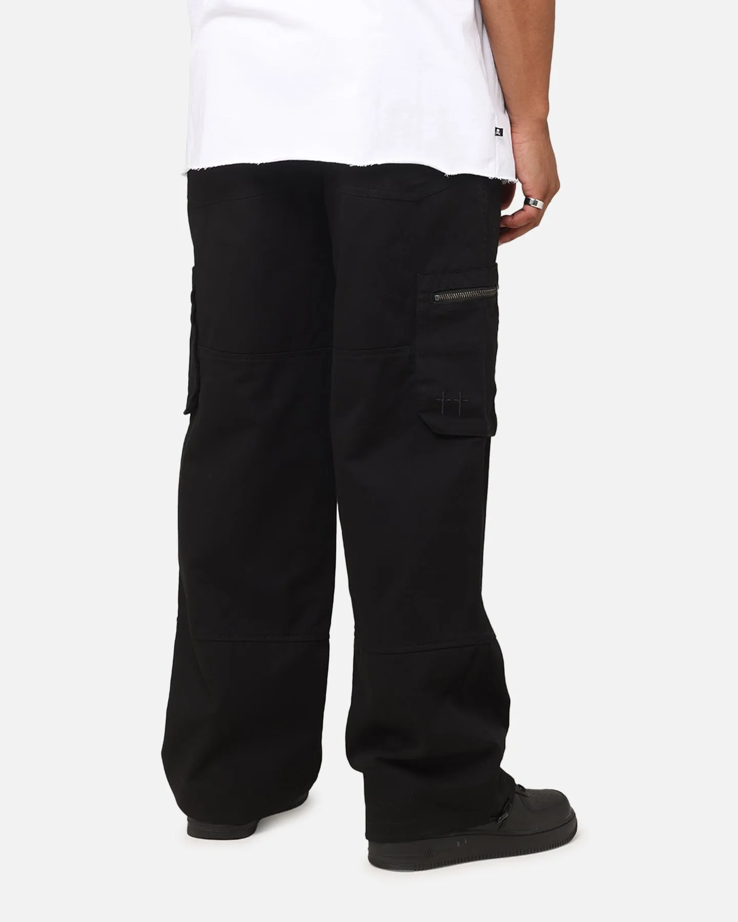 Saint Morta Inutero Baggy Cargo Hose Schwarz