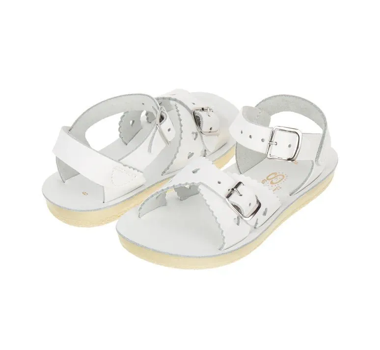 Salt-Water Sandalen: Sweetheart Weiße Kindersandalen