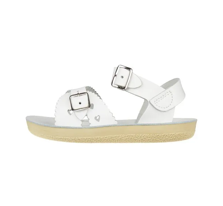 Salt-Water Sandalen: Sweetheart Weiße Kindersandalen