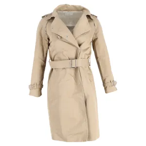 Sandro Paris Gürtel-Trenchcoat in Beige Baumwolle