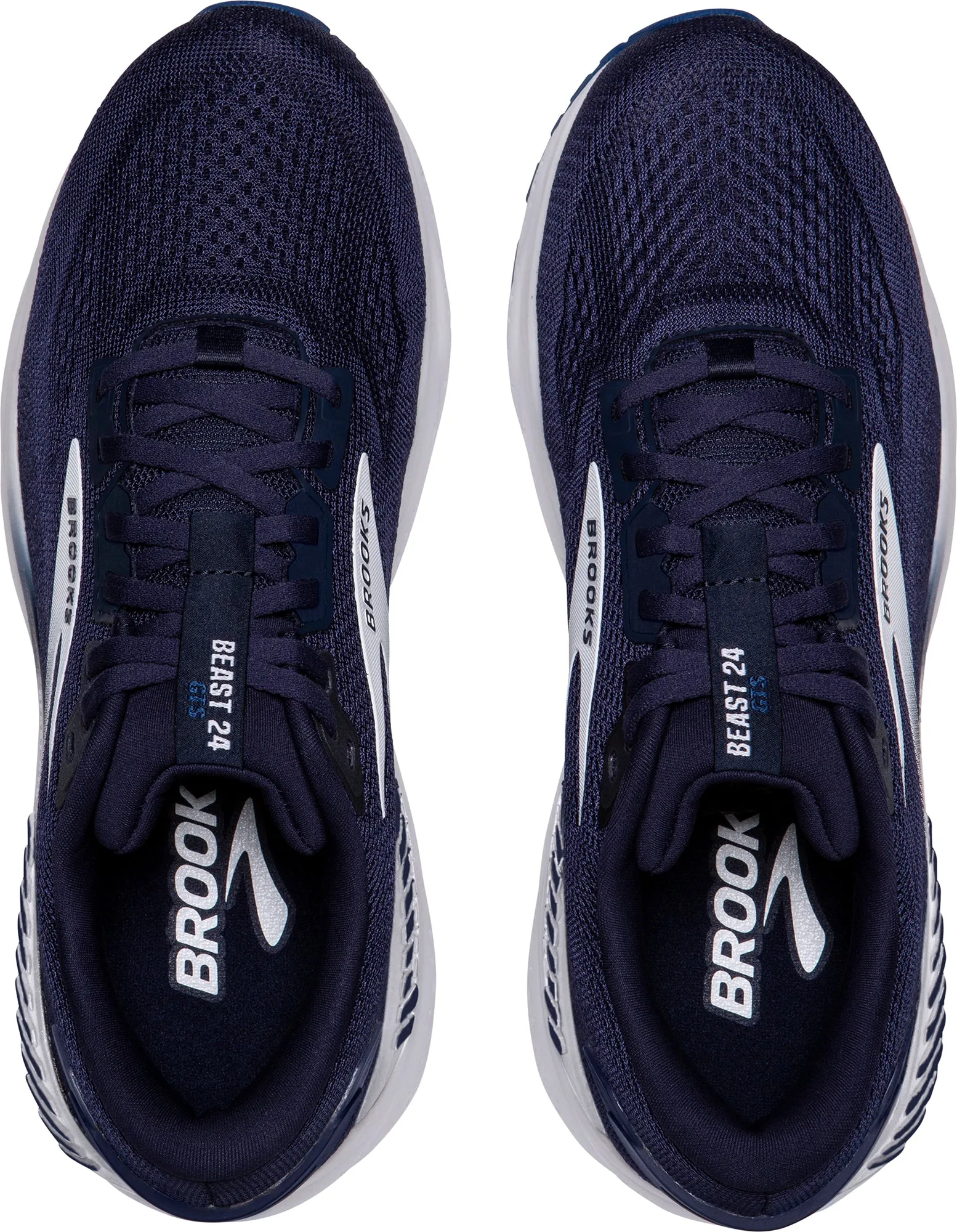 Schuhe Brooks Brooks Beast GTS 24 WEITE PASSFORM Herren Laufschuhe - Marine