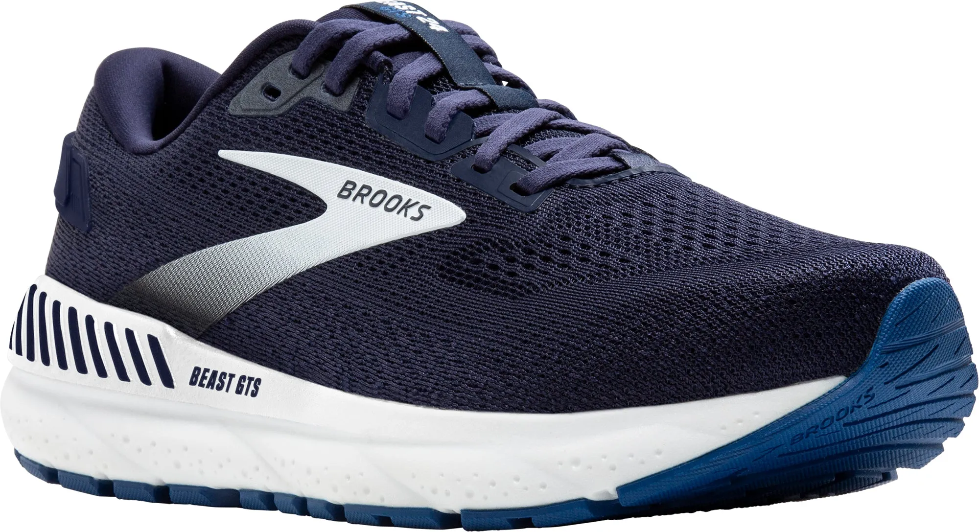 Schuhe Brooks Brooks Beast GTS 24 WEITE PASSFORM Herren Laufschuhe - Marine