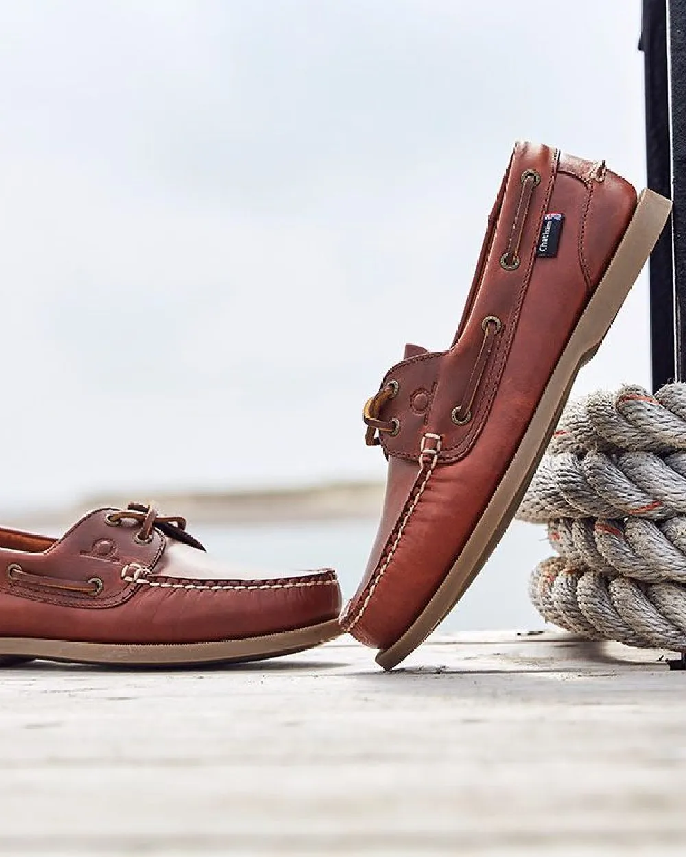 Schuhe Chatham Chatham Herren The Deck II G2 Premium Leder Bootsschuhe