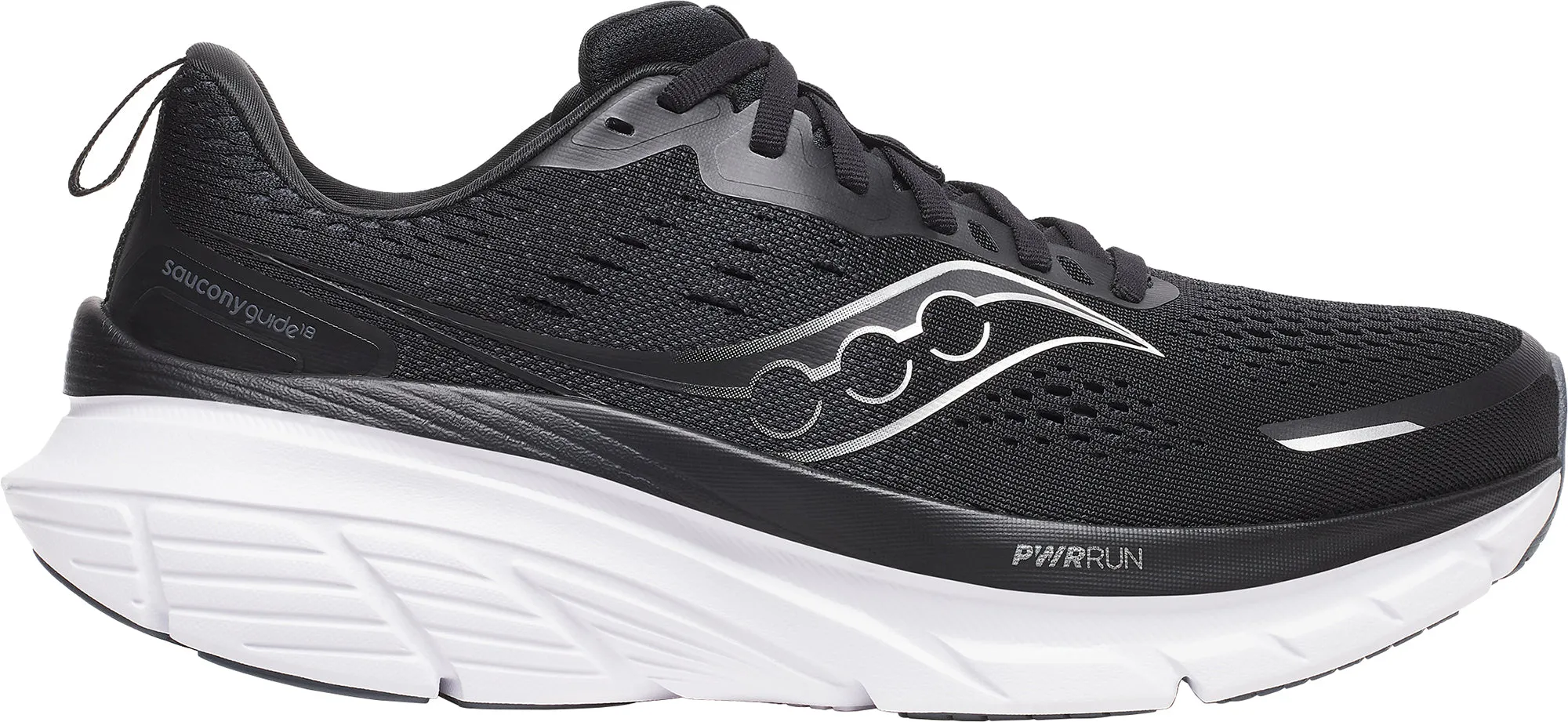 Saucony Saucony Guide 18 WEITE PASSFORM Herren Laufschuhe - Schwarz