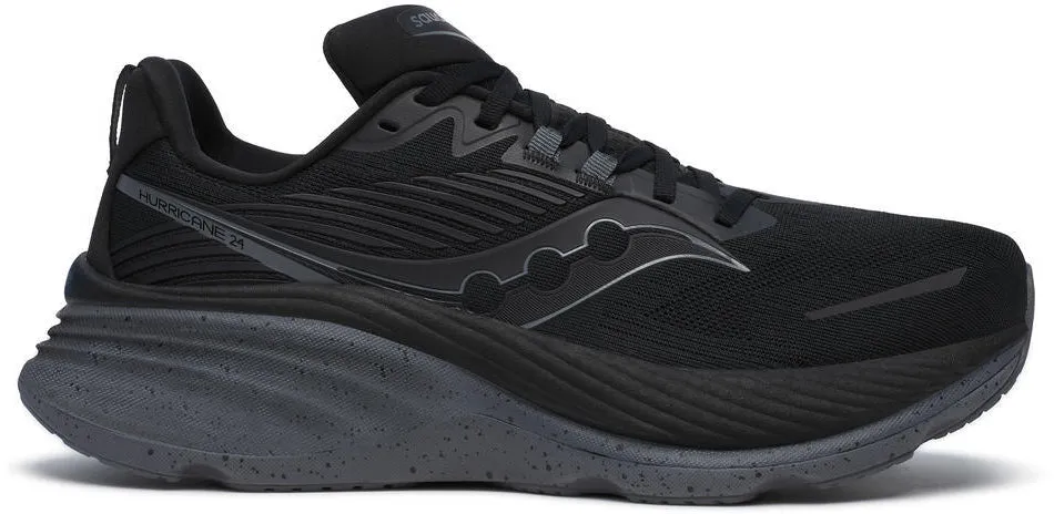 Saucony Hurricane 24 Herren Laufschuhe - Schwarz
