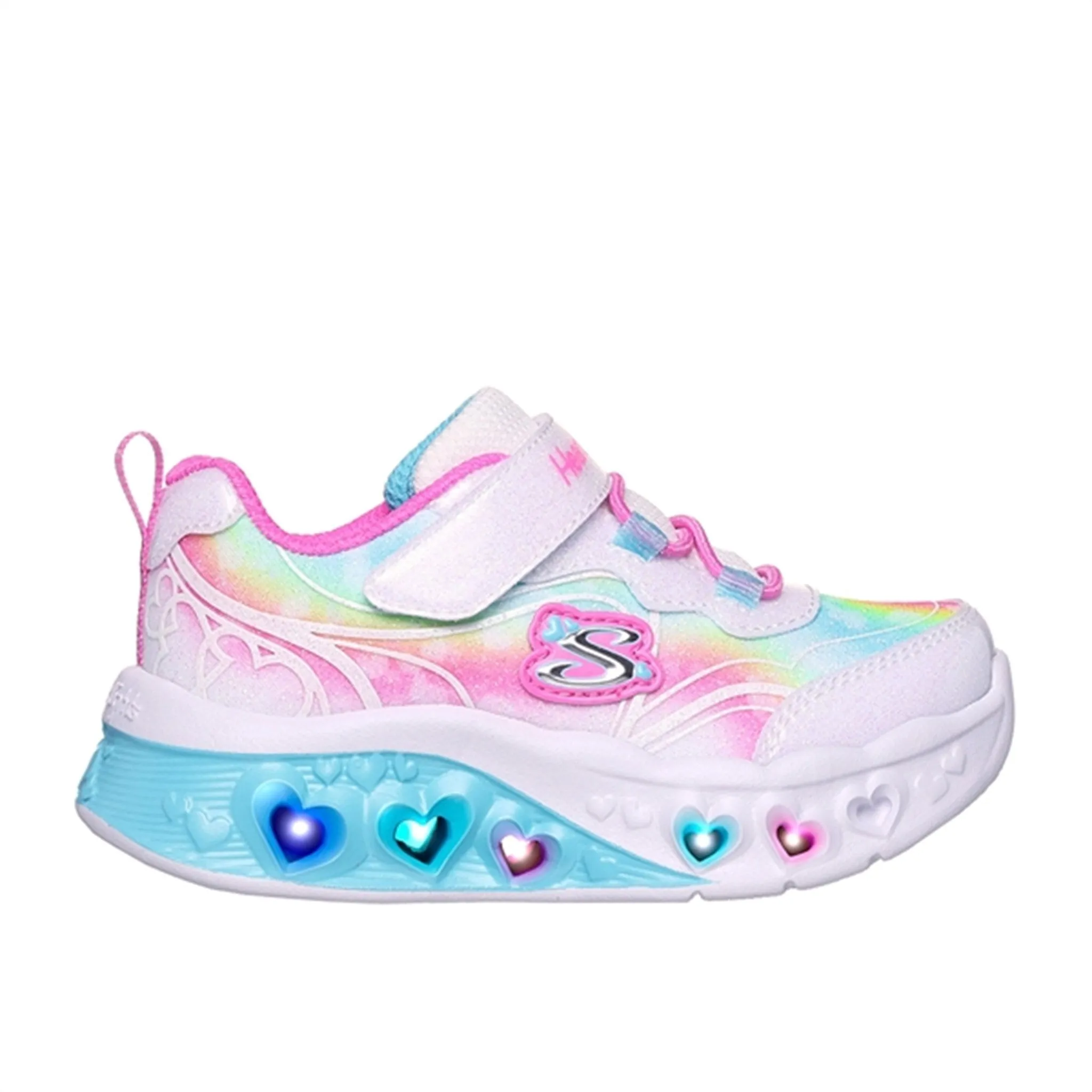 Skechers Flutter Heart Lights Sneakers Weiß Mehrfarbig Babykids_Skechers