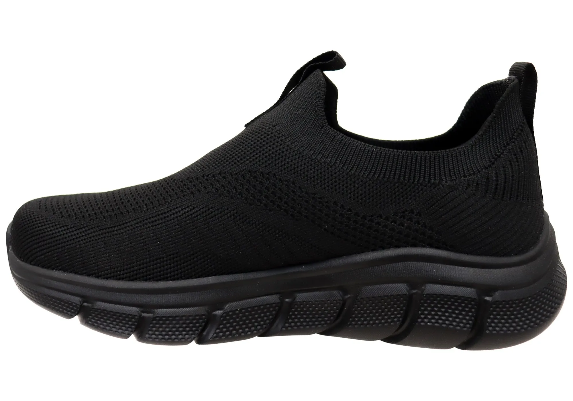 Skechers Herren BOBS Sport B Flex Frigid Edge Bequeme Schlupfschuhe Skechers Schuhe
