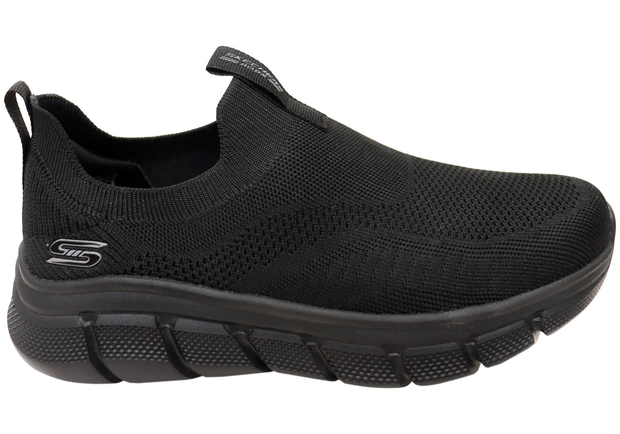 Skechers Herren BOBS Sport B Flex Frigid Edge Bequeme Schlupfschuhe Skechers Schuhe