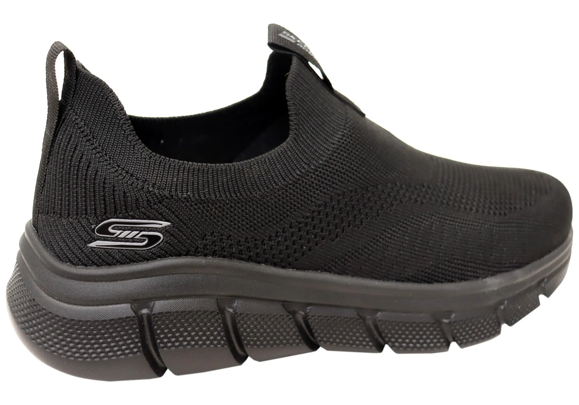 Skechers Herren BOBS Sport B Flex Frigid Edge Bequeme Schlupfschuhe Skechers Schuhe