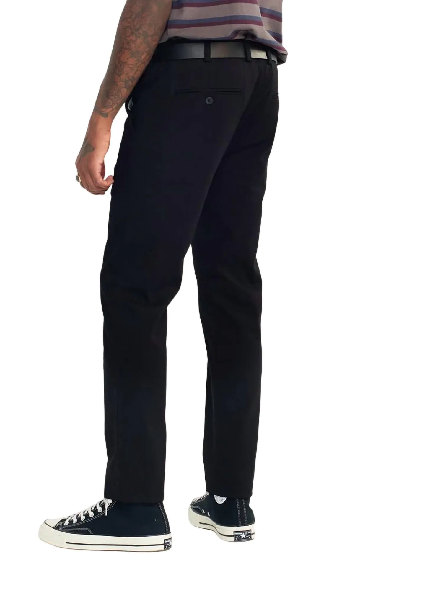 Skye Baumwoll-Köperhose in Schwarz