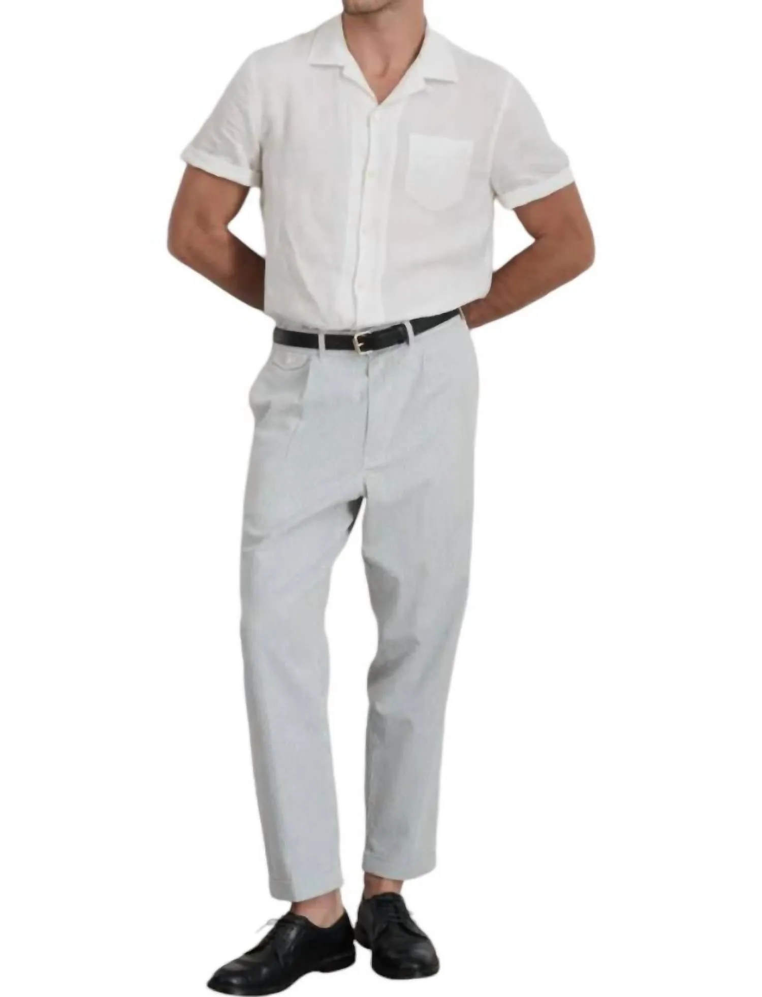 Standard Plisseehose In Seersucker
