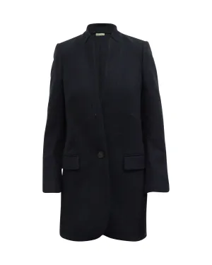 Stella McCartney Bryce Mantel in Marineblau aus Wolle