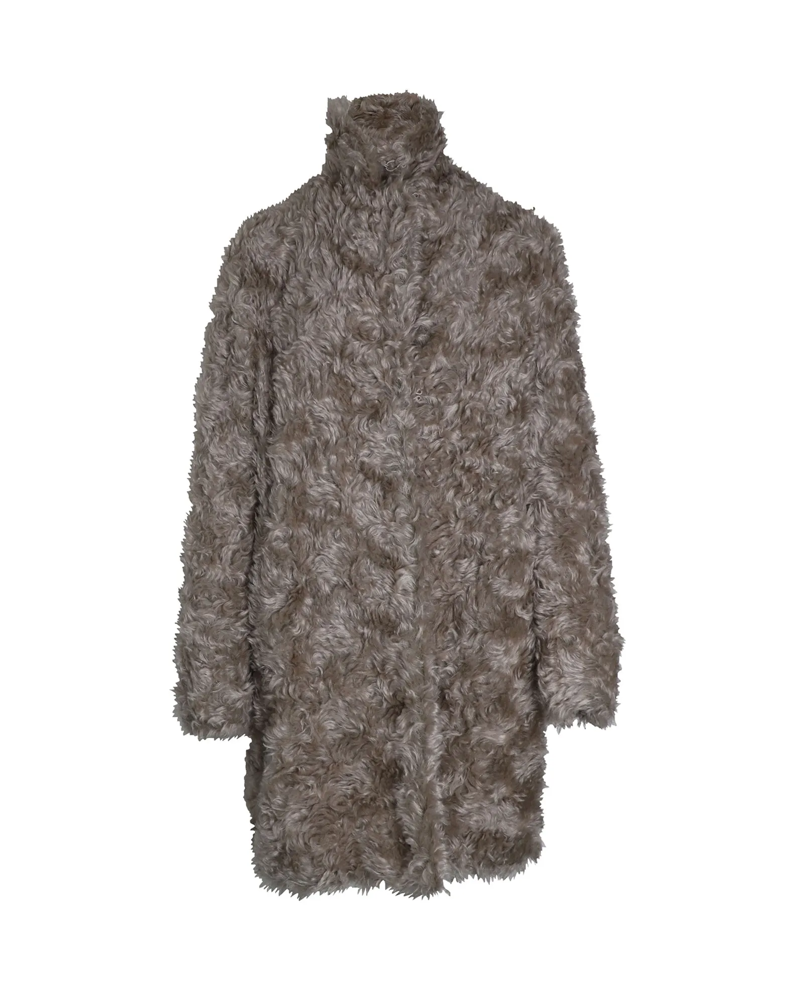 Stella McCartney Kunstpelzmantel in Beige Mohair