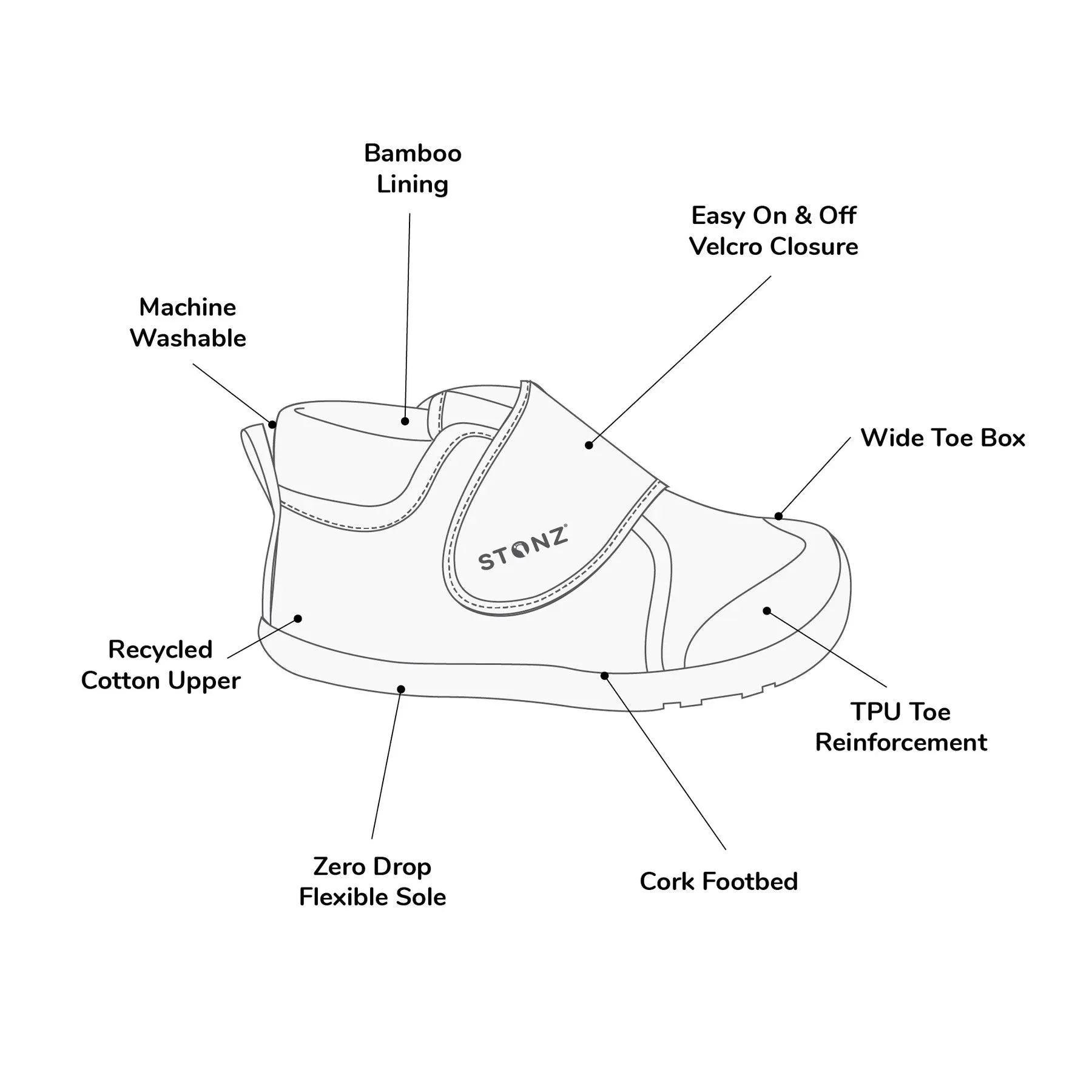 Stonz Cruiser Natürliche Baby- & Kleinkindschuhe Babykids Stonz